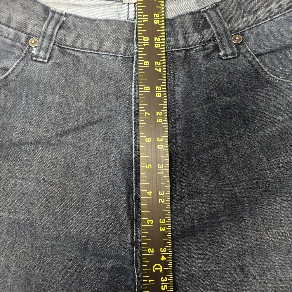 PD&C jeans straight‎ leg men's 36x32 dark wash blue paper denim and cloth